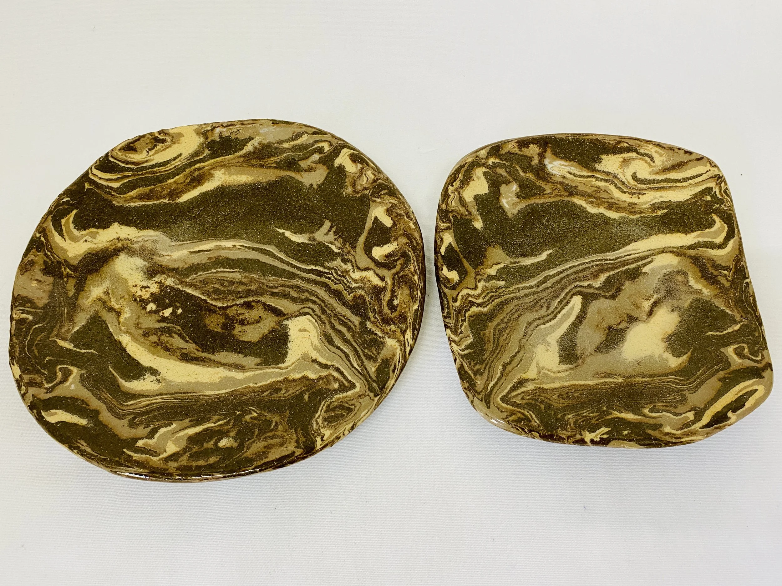 Marbled Clay Plate - SOLD