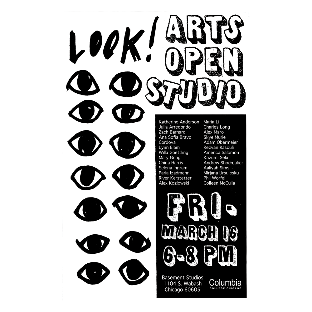 Arts Open Studio Julia Arredondo Graphic Design Flier