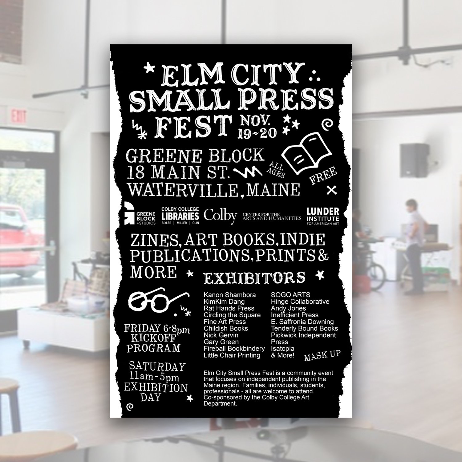 Elm City Small Press Fest Event Poster