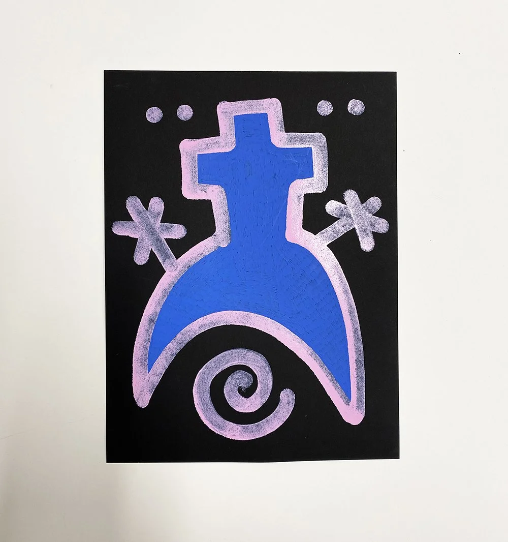 Ghost Cross Original Drawing