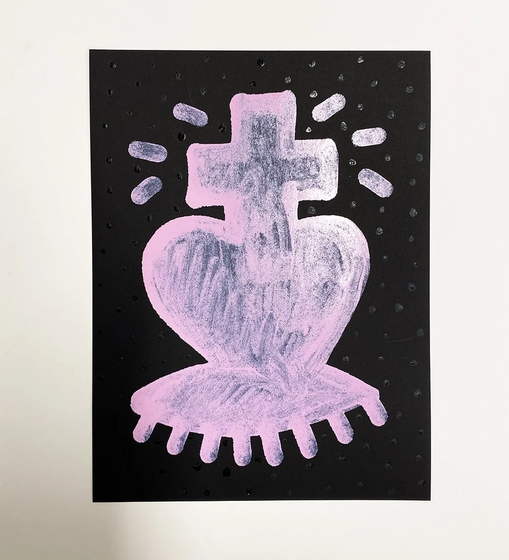 Saturday Cross Original Drawing