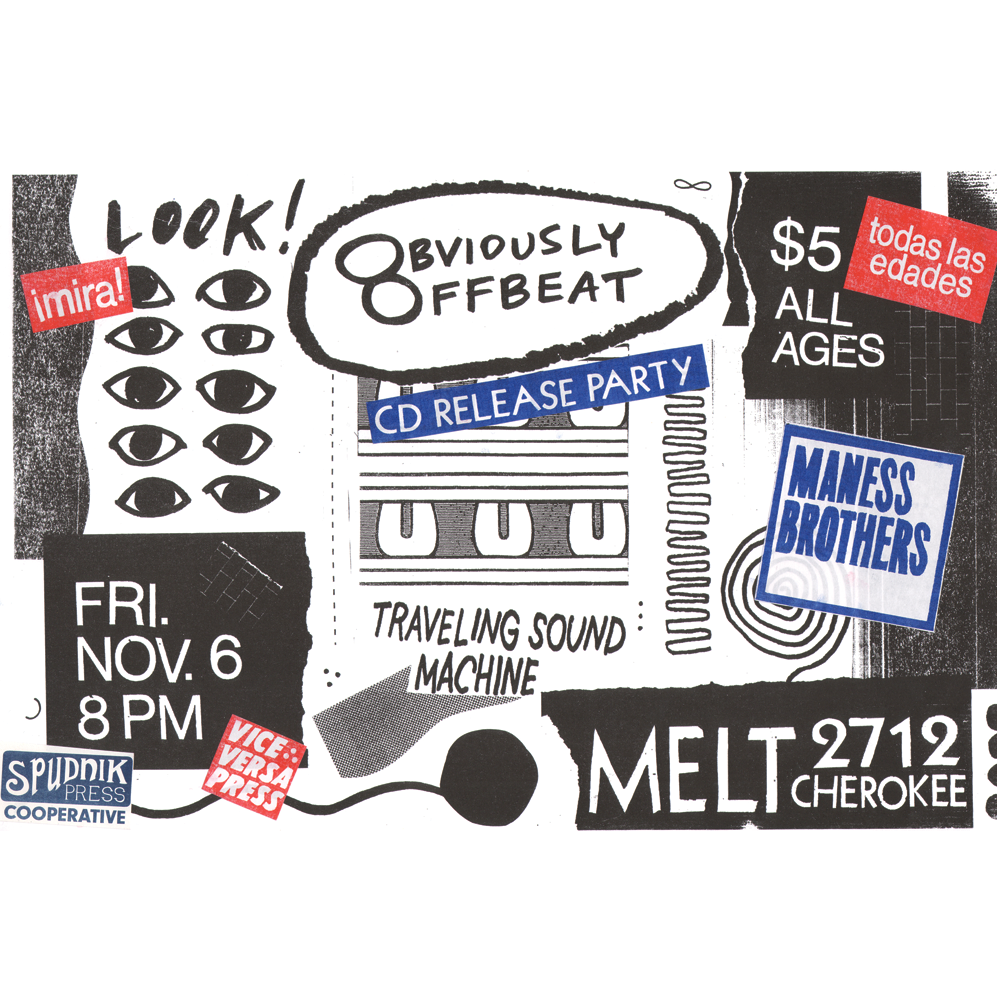 Obviously Offbeat Graphic Design Julia Arredondo Flier Poster