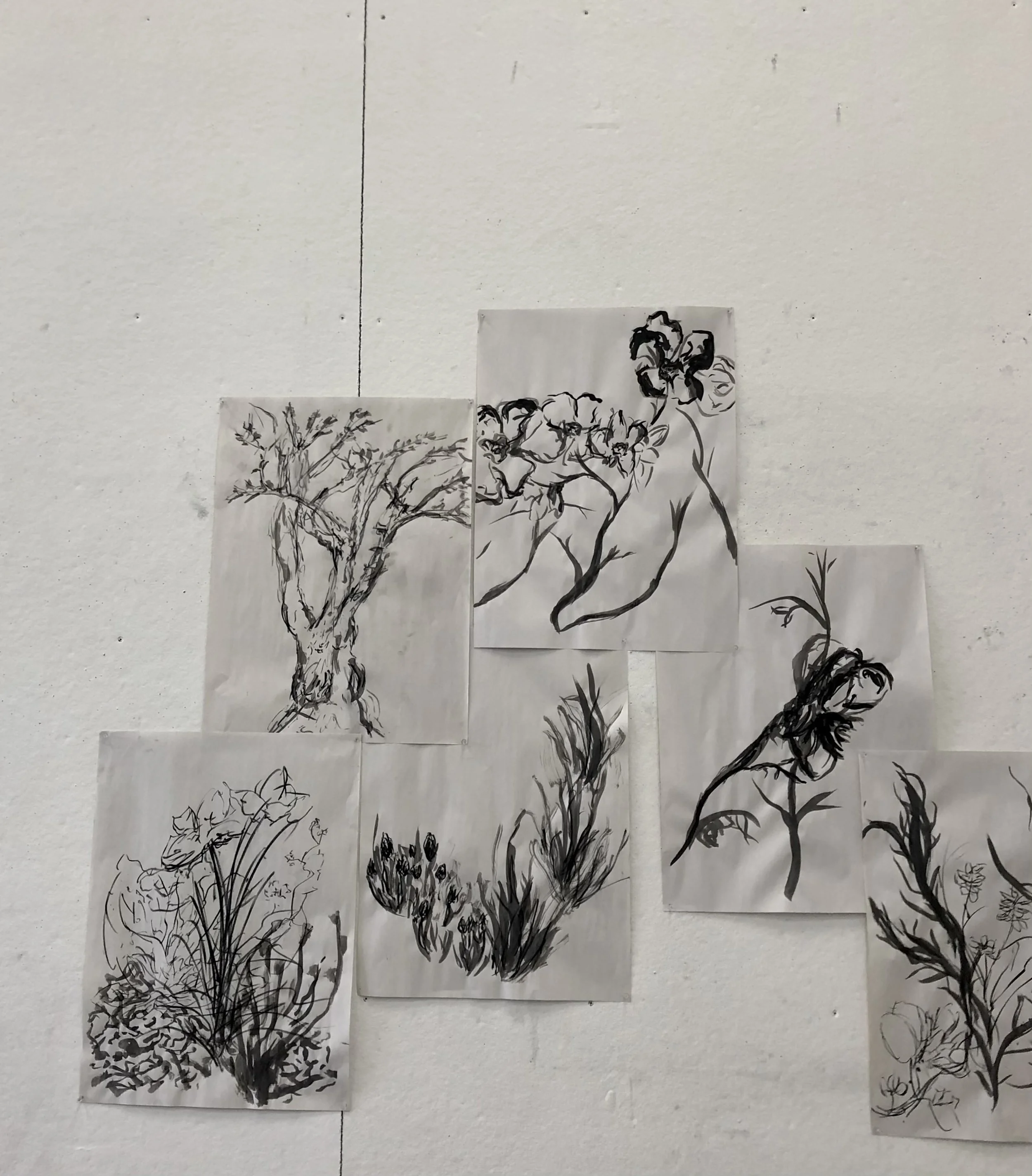 handmade black ink on paper