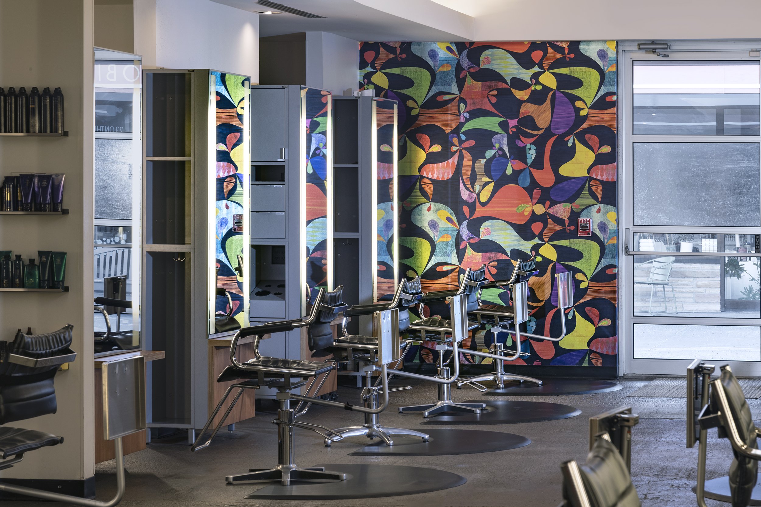 View services for the salon at bijin, featuring hair color, precision cuts, and luxury styling in a creative gallery-like atmosphere in Prairie Village.