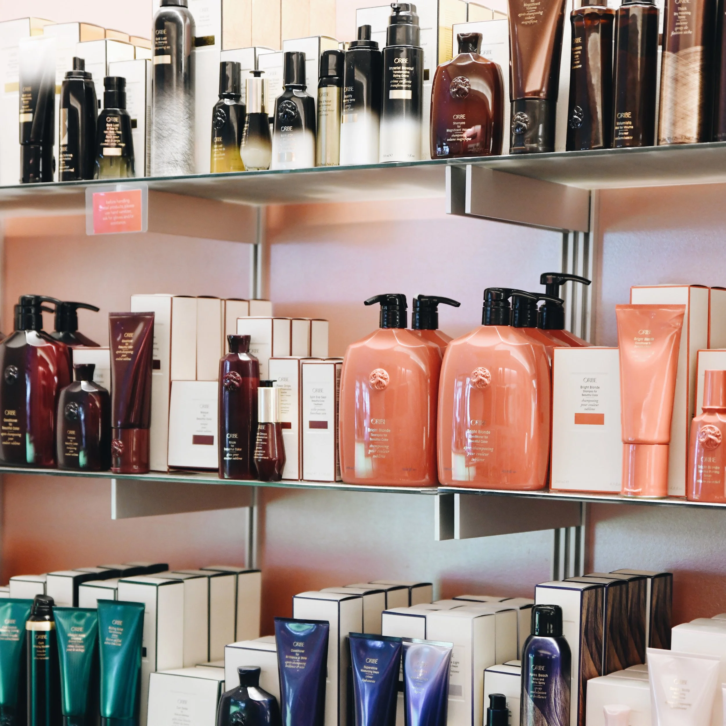 Oribe luxury haircare and styling products at bijin salon & spa in Prairie Village, KS (Kansas City metro).