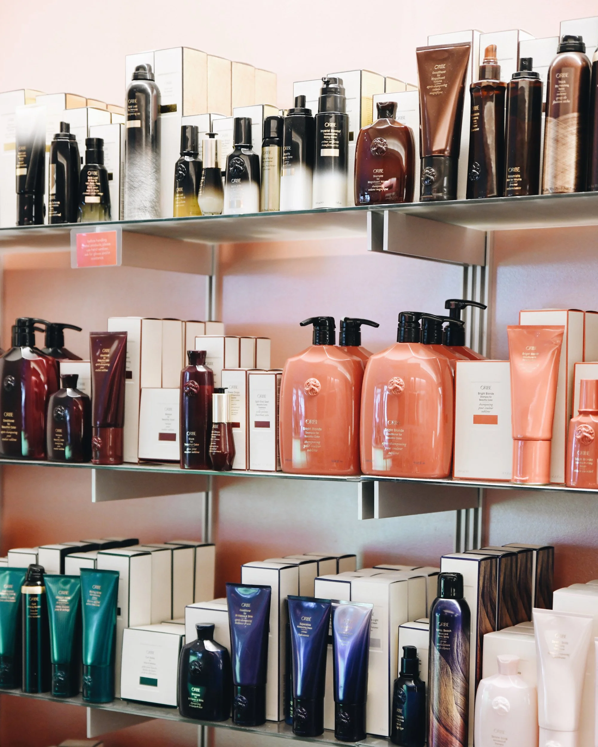 Exquisitely scented Oribe haircare and styling products are featured at bijin salon & spa in Prairie Village, KS. 