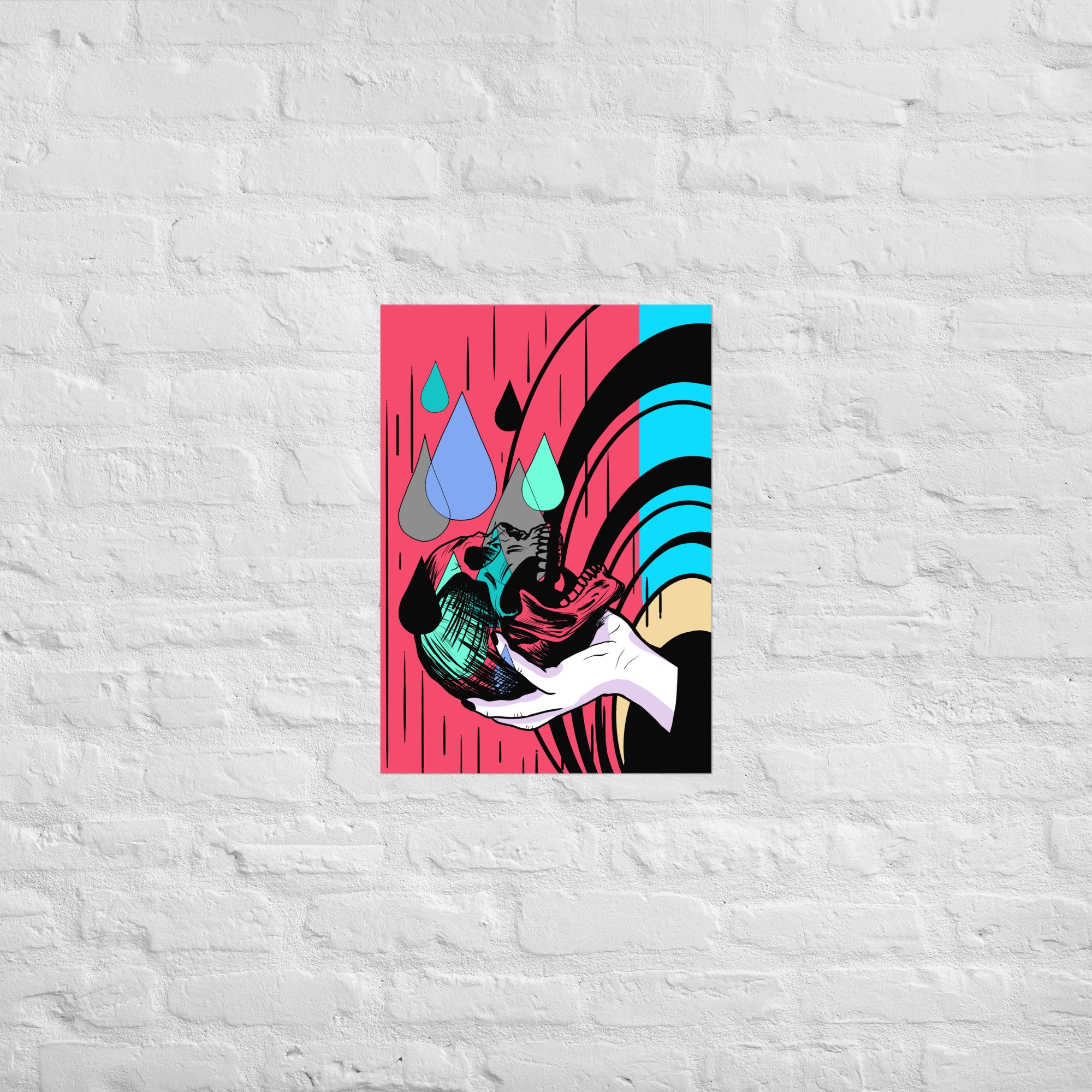 SAD SKULL Poster