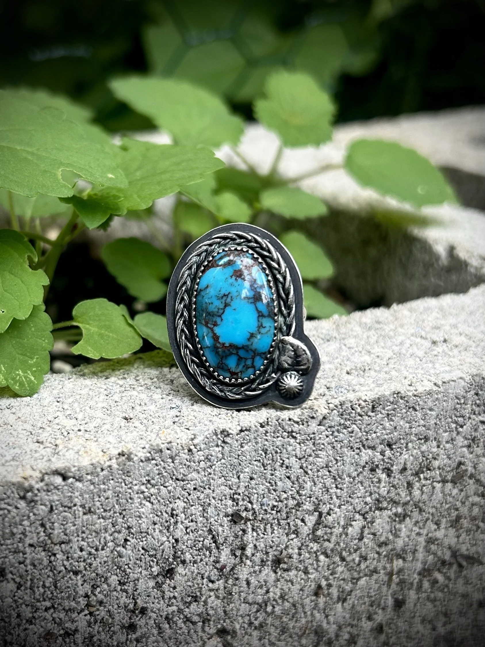 Egyptian Turquoise Sterling Silver Ring
