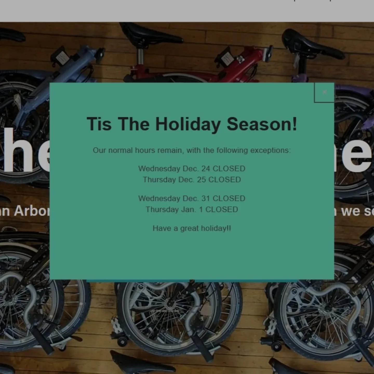The holidays are fast approaching and we wanted to share our holiday schedule with you all! 
Aside from the dates listed above, we will maintain our normal hours. 
I hope the holiday season treats you all well!