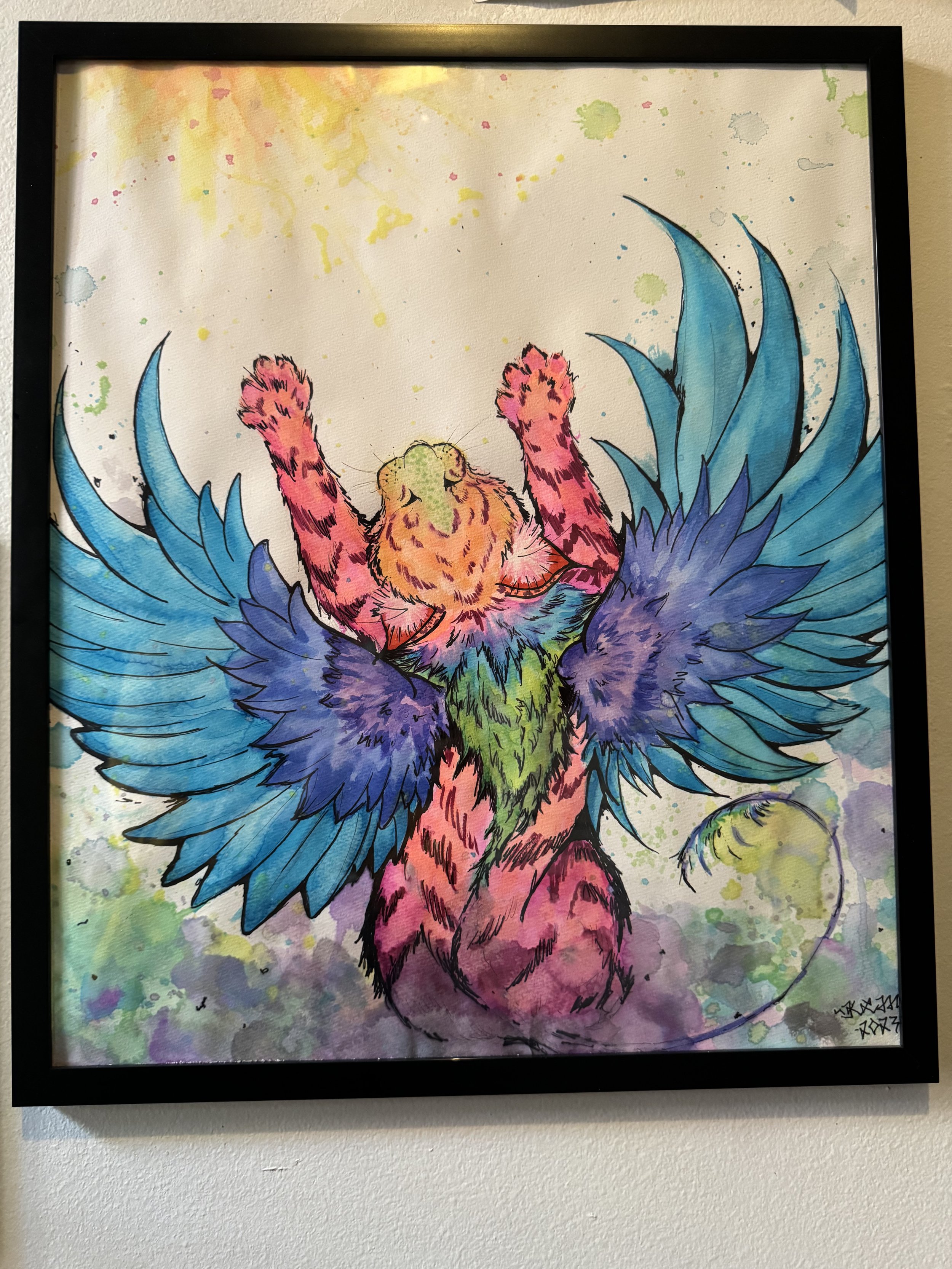 Medium: watercolor/ watercolor markers;
From series: "Creature"