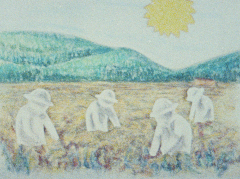 A filmmaker asks her mother, "Why have I never liked tomatoes?"  Blue Garden is a hybrid-doc-animation that retells the history of a Japanese Canadian fisherman during the WW2 internment. The film explores how trauma can fester and family stories can