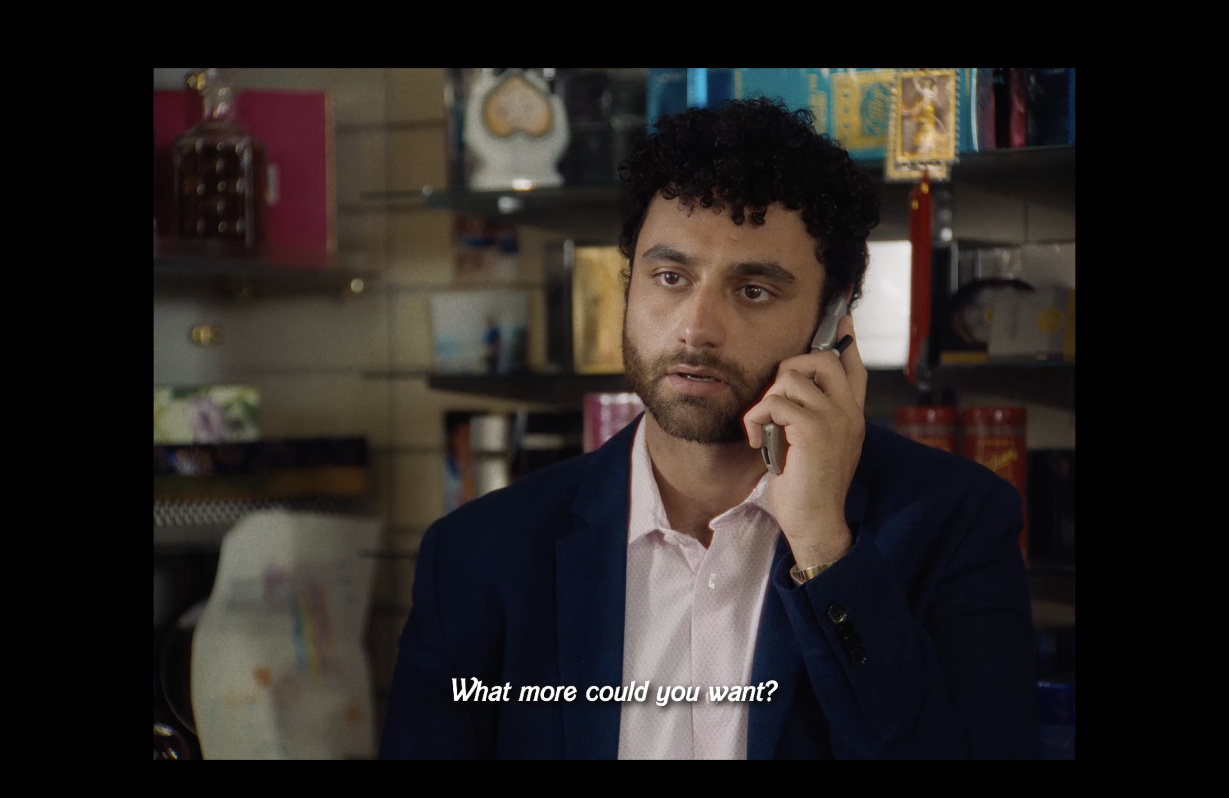A closeted Arab wholesale perfume seller, attempting to mask his identity with excessive amounts of Polo Sport adjacent cologne, is knocked off centre when a charming customer sees through his act.