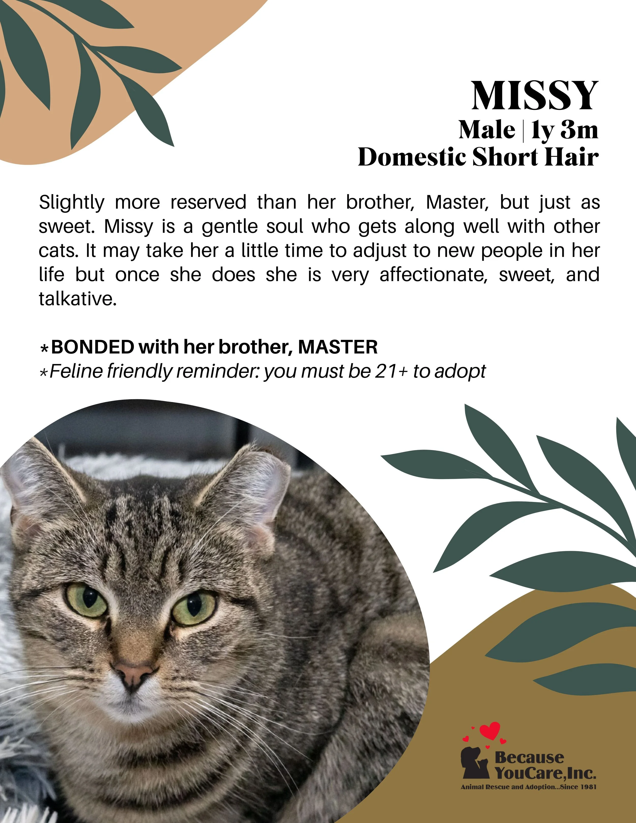 BONDED * Click on the photo to head to the application page!