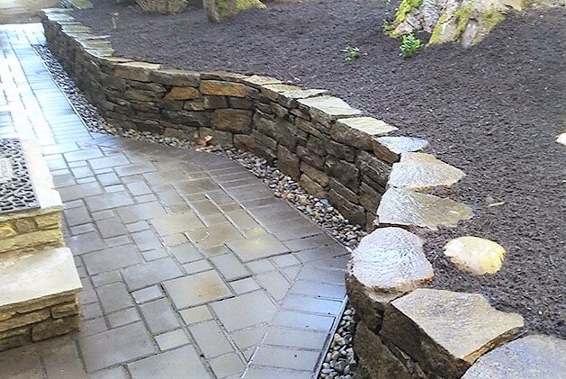 Drystack Retaining Wall - Red Roses Landscaping