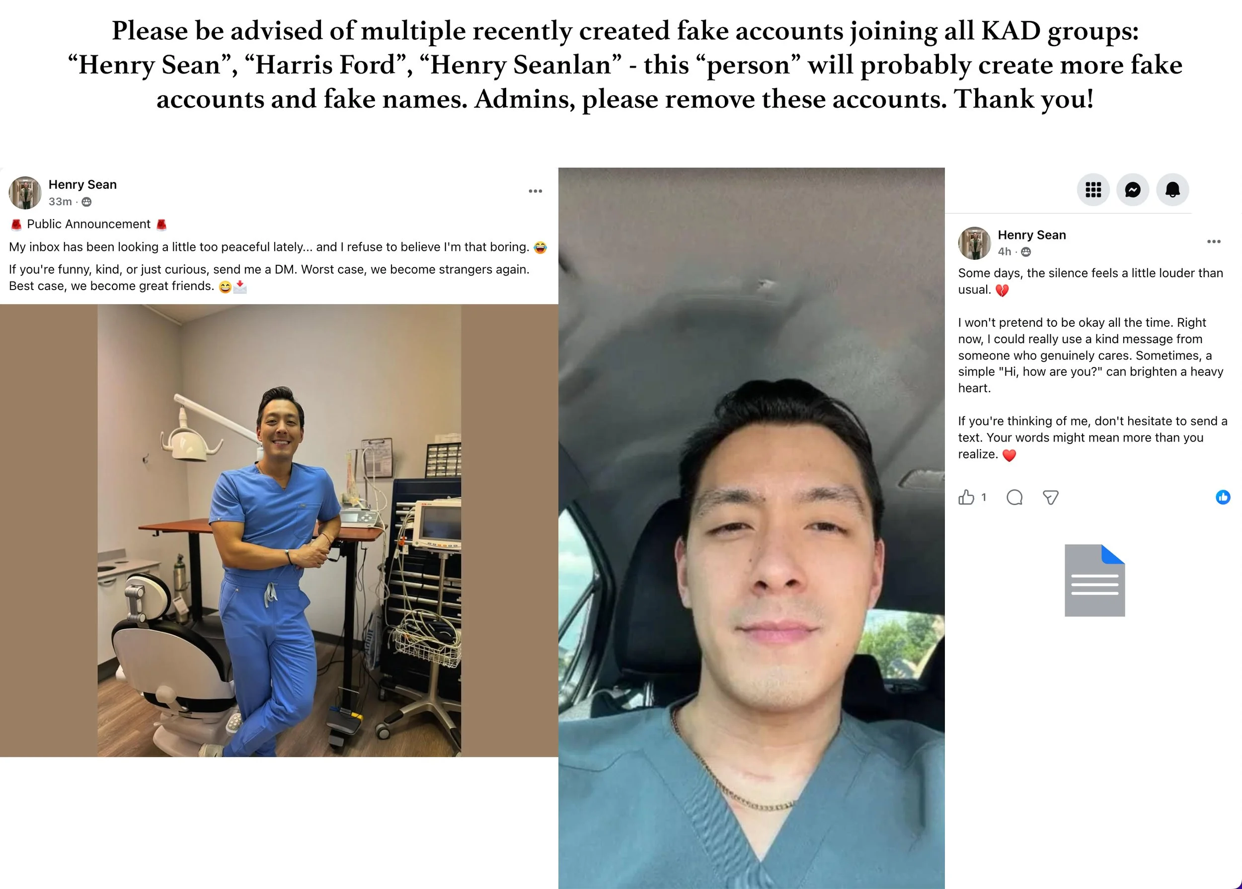 Scam Account Alert!