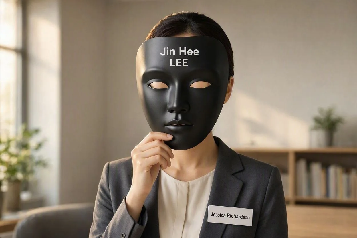 Changing your Western name to a Korean name on social media makes it almost impossible for searchers to find you.
