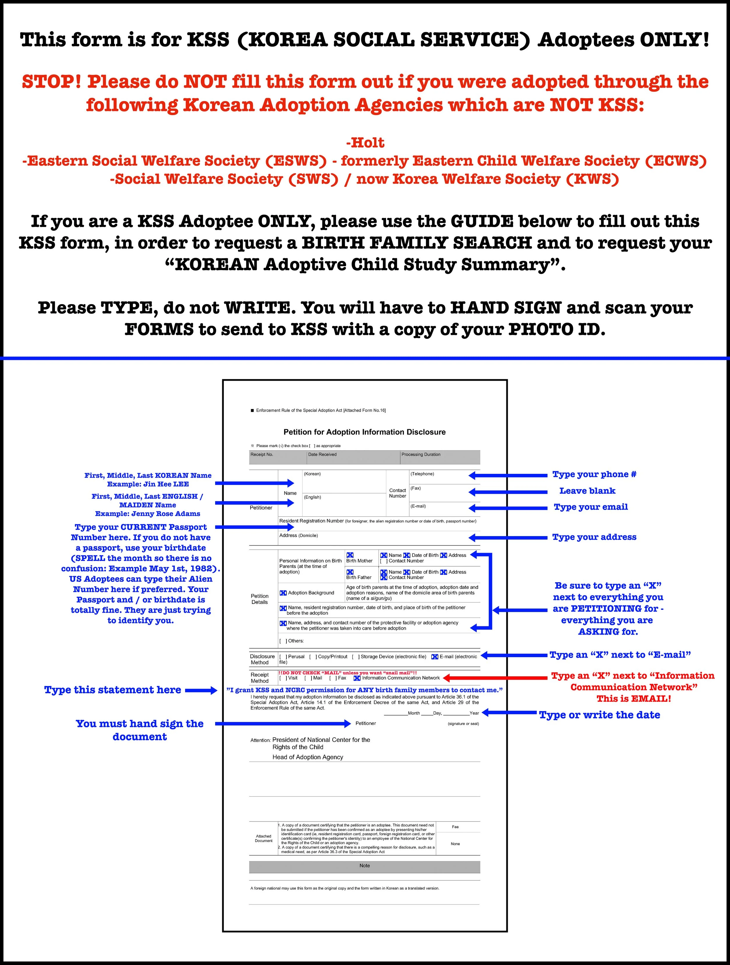 OUTDATED AFTER JUNE 15th, 2025: Step By Step KSS Birth Family Search ...