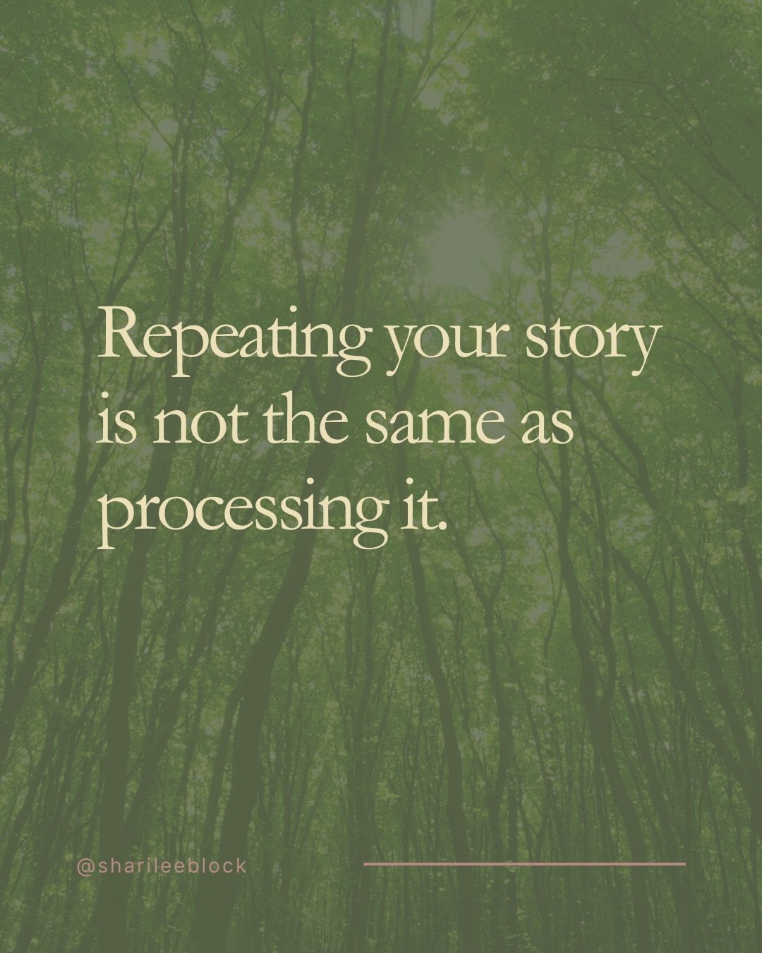 We often assume that if we can understand something clearly enough, it will eventually change.

So we revisit it.
Analyze it.
Explain it again and again.

Trying to create movement through insight.

But many people arrive at a painful realization:

&