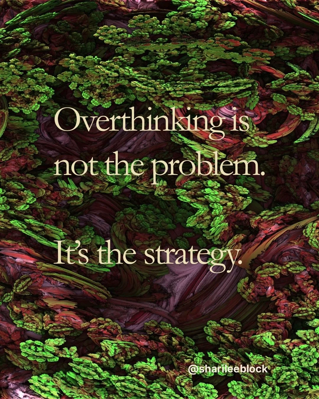 What we often call overthinking is not just thinking.

It is a strategy.

A way the mind learns to stay ahead of emotional intensity, uncertainty, and relational risk.

Over time, this strategy can become so refined that it starts to shape the entire
