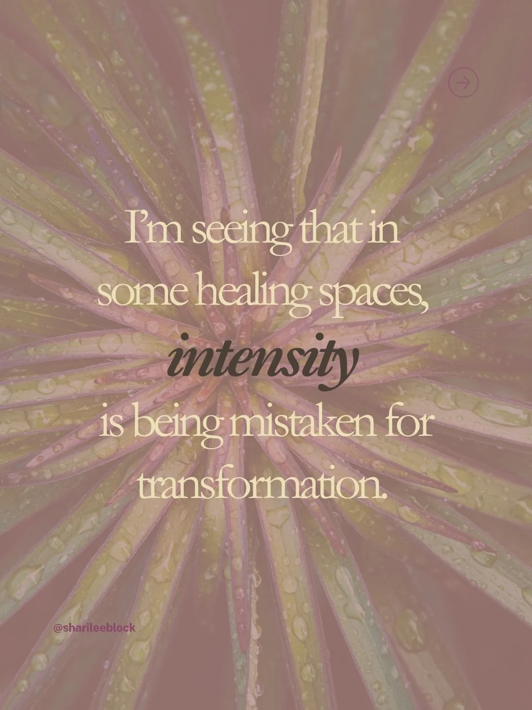 Not everything that looks like a breakthrough is one.

I&rsquo;ve been reflecting on how easily intensity can be mistaken for transformation in healing spaces.

Not because emotional expression isn&rsquo;t important&hellip;it is. There is real value 