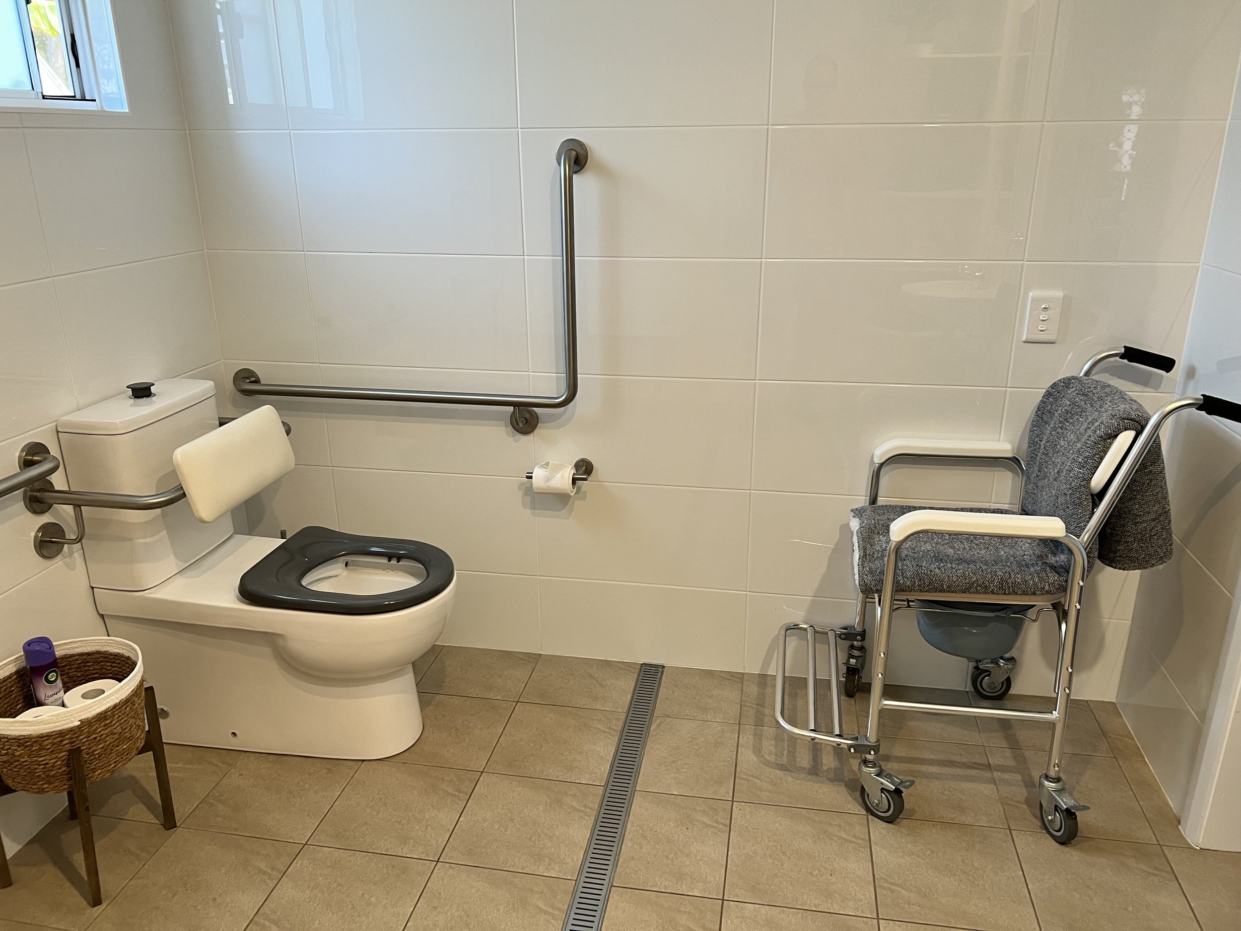 Spacious accessible bathroom