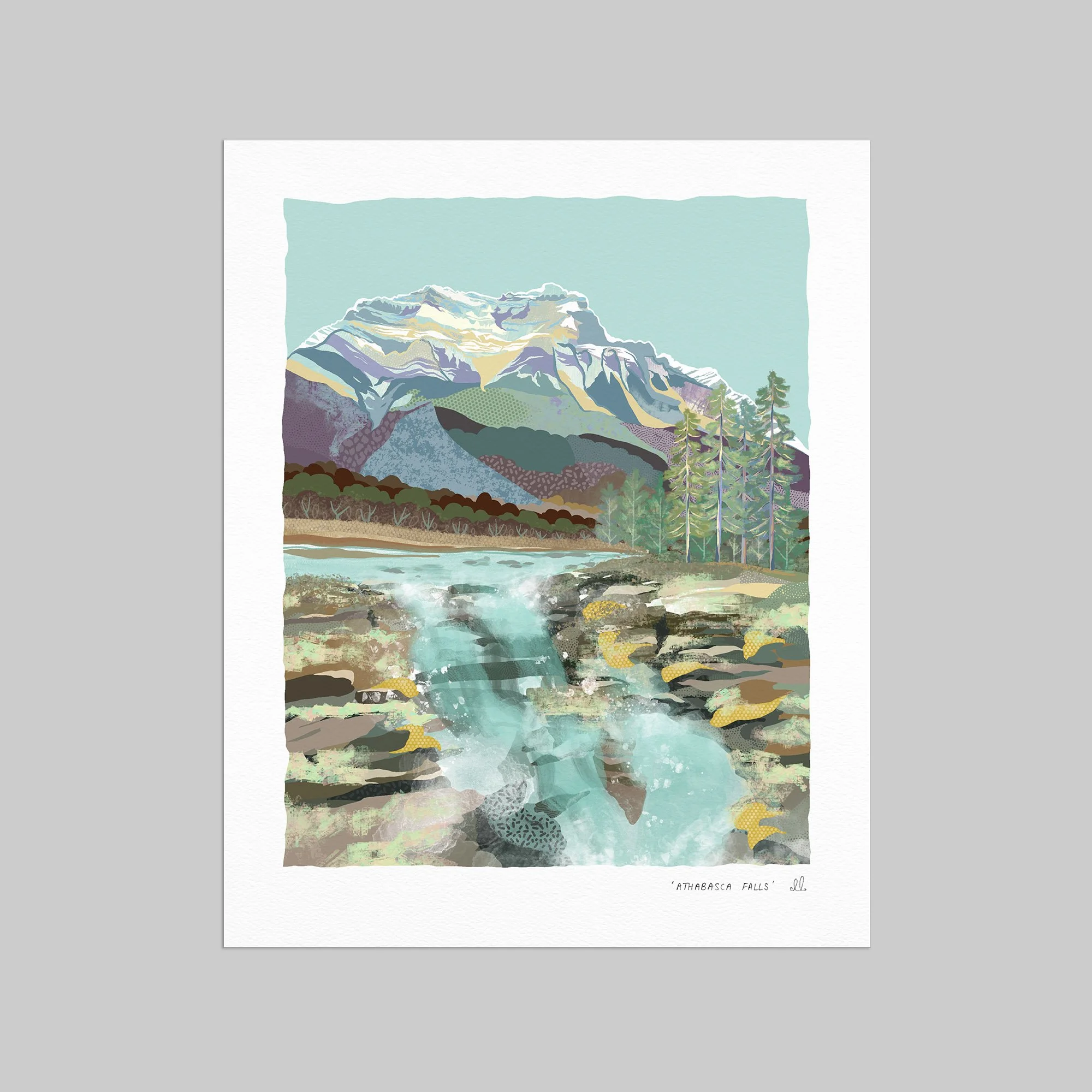 Athabasca Falls art print