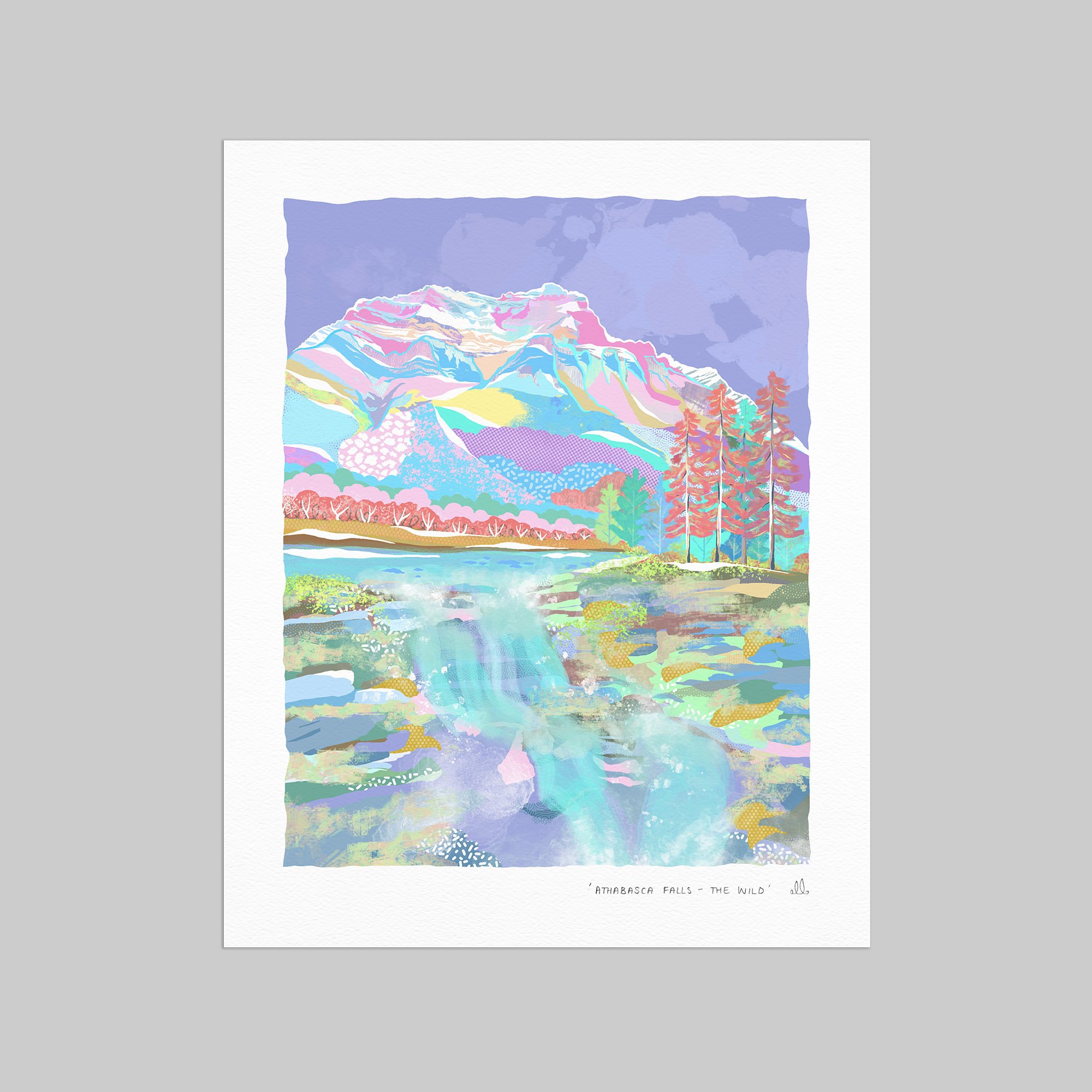 Athabasca Falls - the Wild_art-print_Rooftop-Illustrations_1.jpg