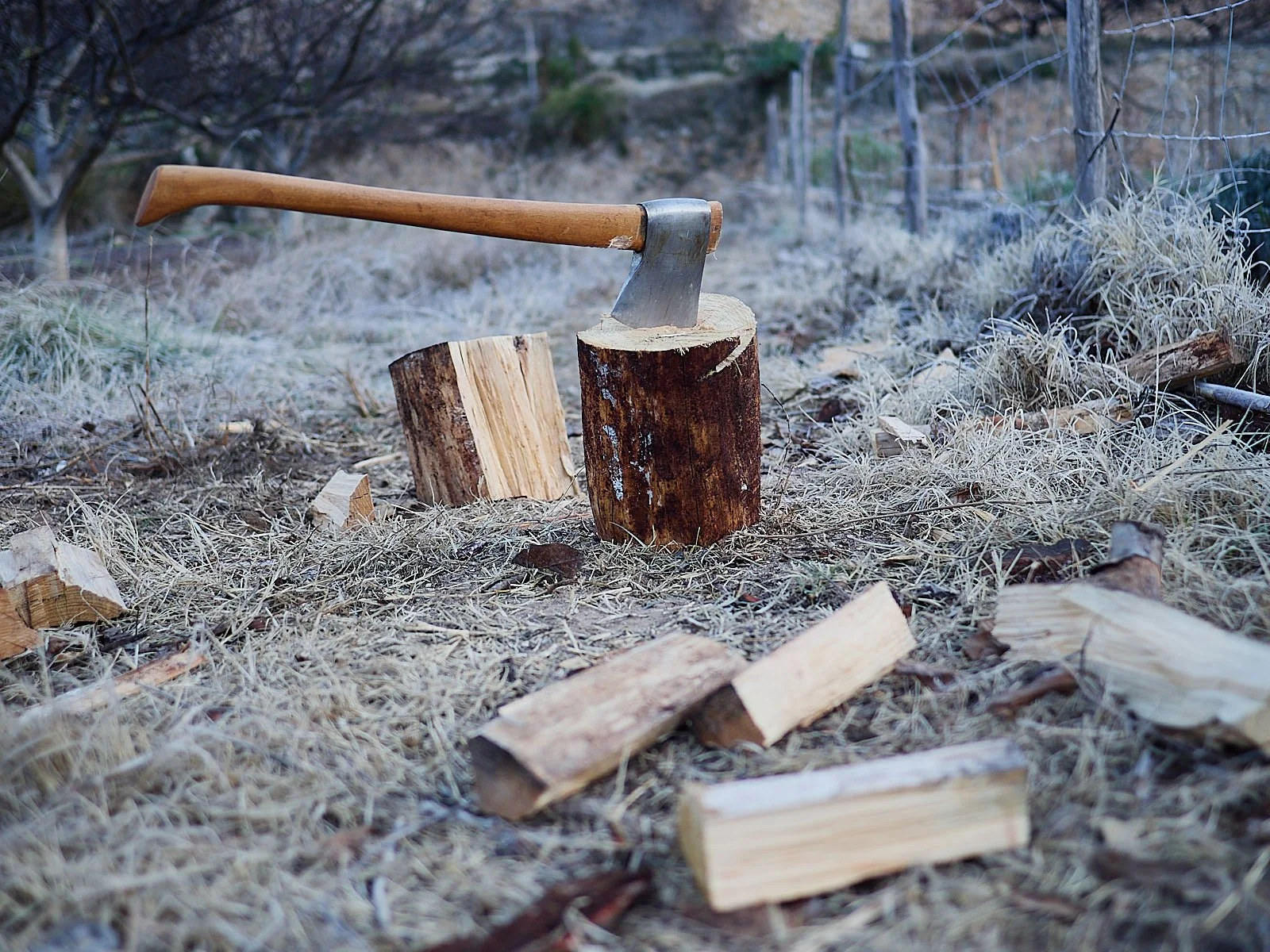 Por que cortar la madera con el hacha