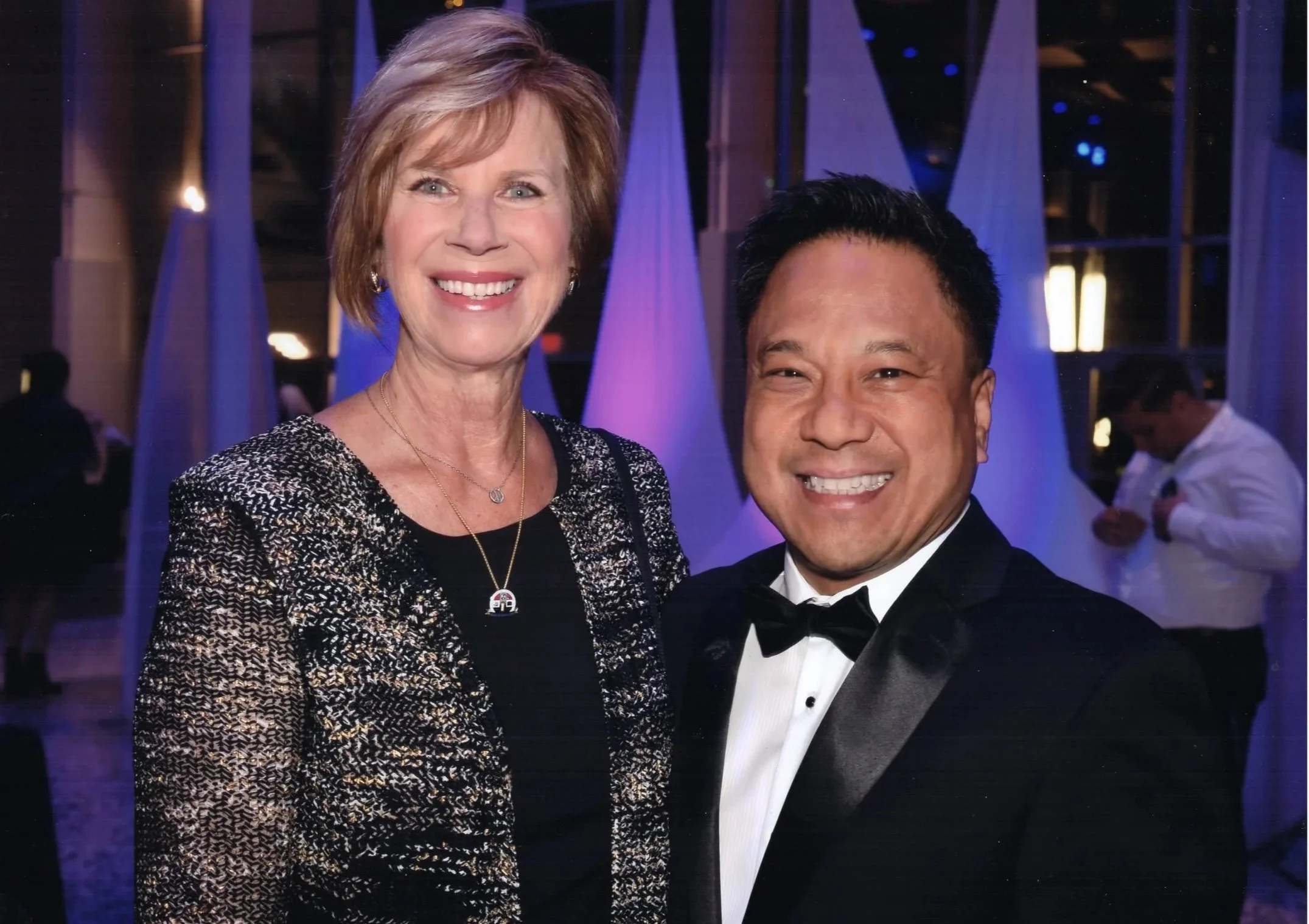Supervisor Janice Hahn & Victor Manalo at fundraiser in Long Beach