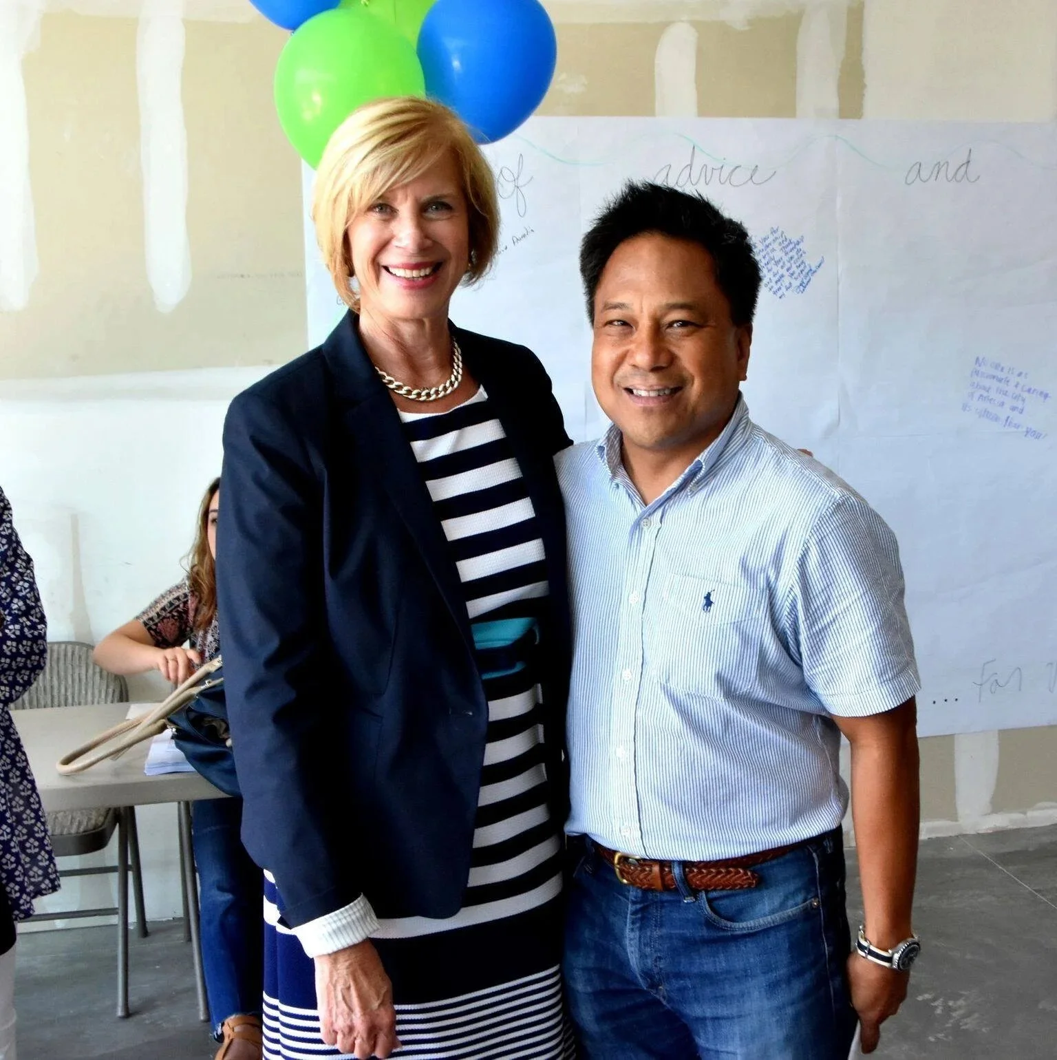 Supervisor Janice Hahn & Victor Manalo at Manalo Campaign HQ