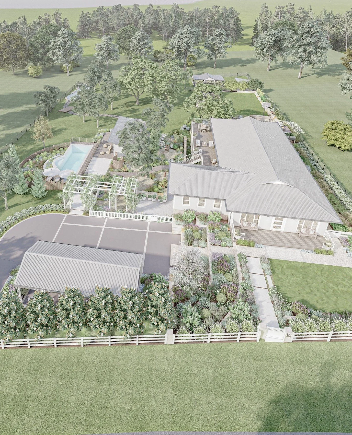 A concept masterplan is a recommended approach when designing larger properties, where multiple zones need to feel connected yet function independently. By establishing a clear vision from the outset, it allows for staged construction implementation.