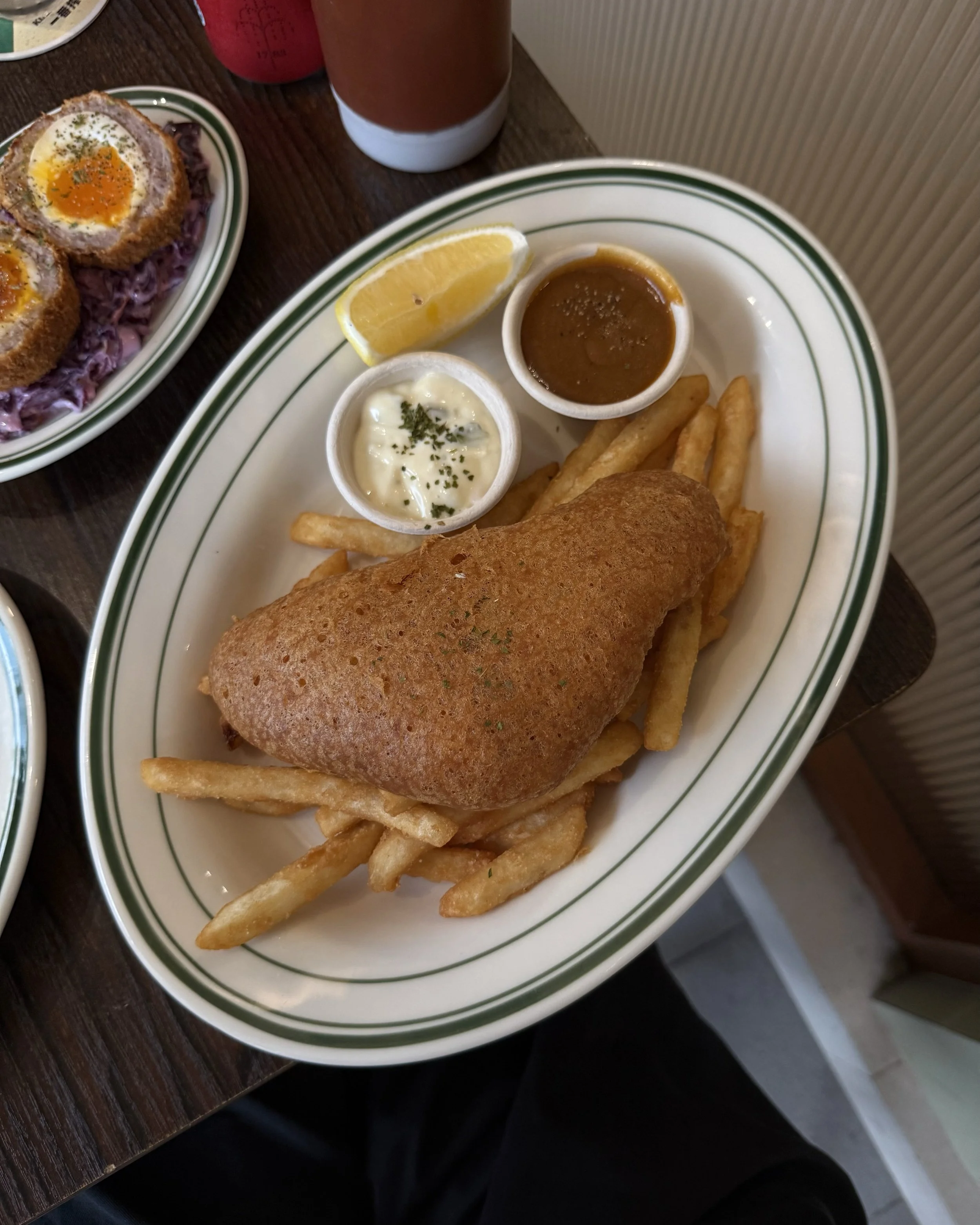 possibly my fav fish n’ chips in SG: Lad &amp; Dad