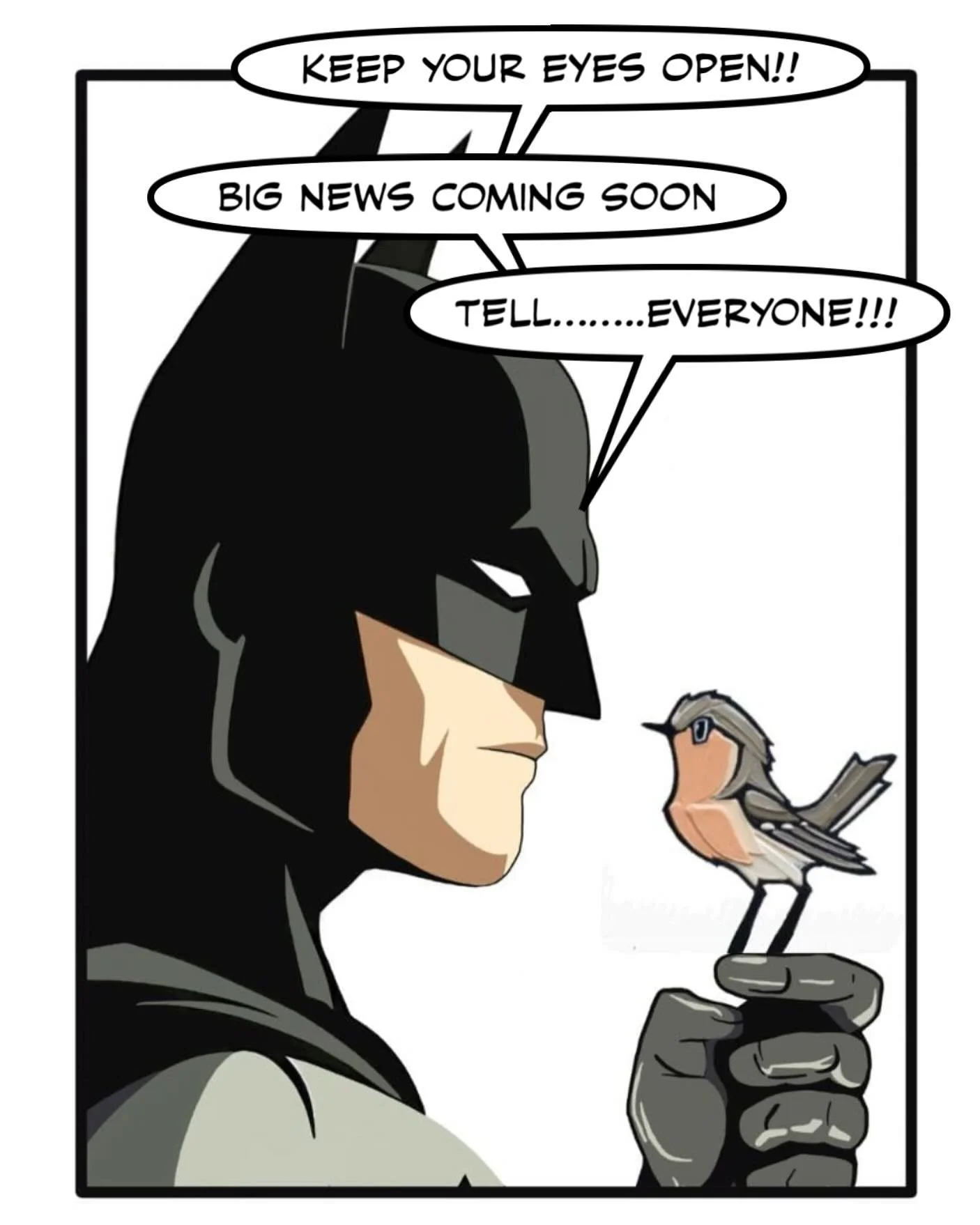 Psss, little birdie tells me there&rsquo;s some big news on the way. Keep your eyes peeled and sonic hearing tuned in!!!!

@opalseabrook
@cathy.smale 
#batmanandrobins 
#exhibition 
#newwork
#kilnformedglass 
#paintings
@wyndgalleryartists 
@design_n