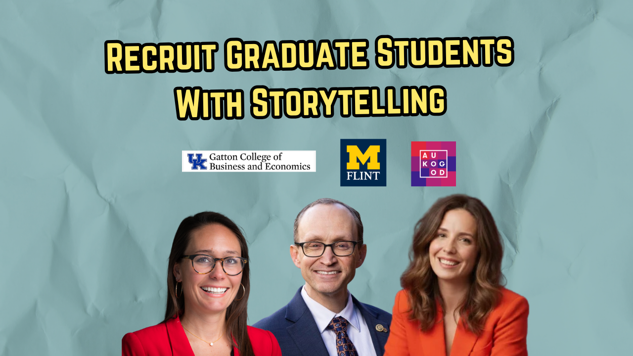 #111 - How To Recruit Graduate Students Using Storytelling