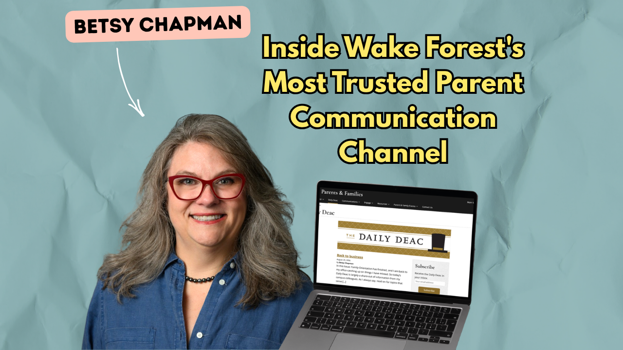 #115 - Inside the Daily Deac Blog: How Wake Forest Built a Trusted Parent Communication Channel
