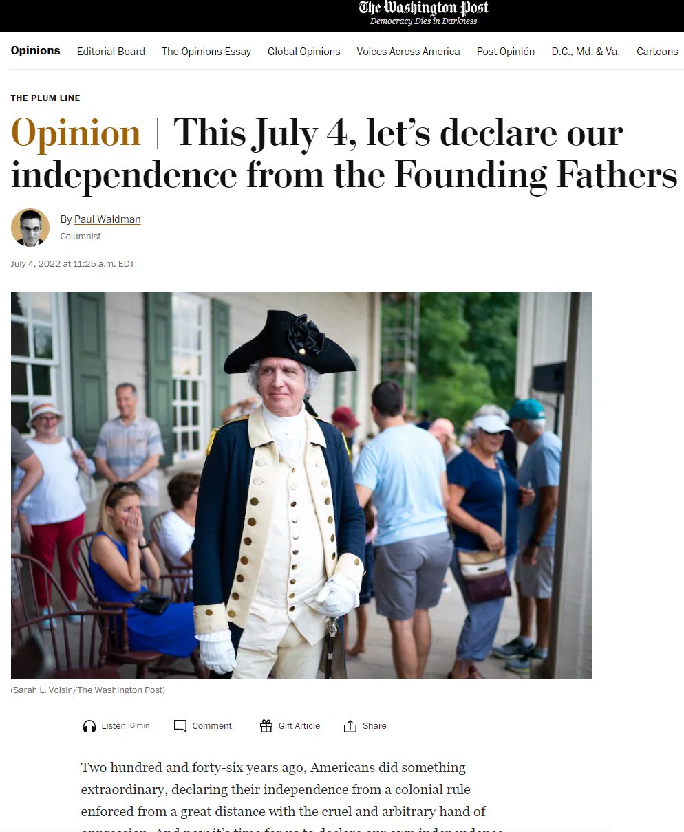 What Is Wrong With the Washington Post?