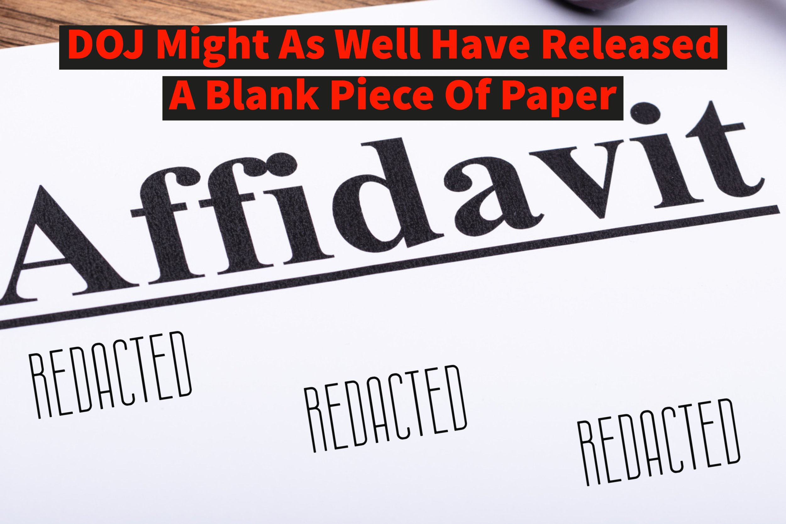 The ‘Affidavit’