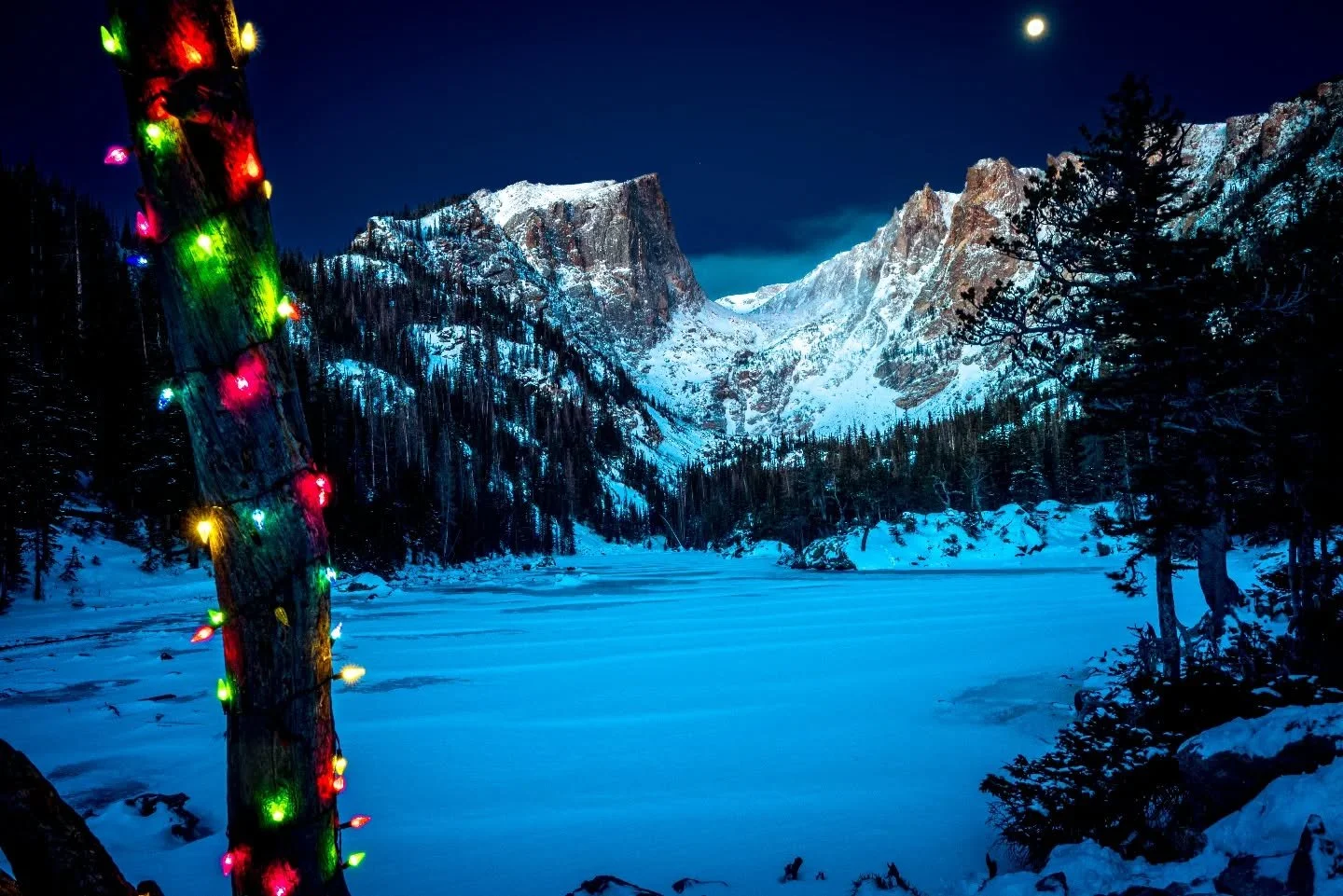 Twas the night before Christmas when all through the park

The mountains held still in the hush of the dark.
Moonlight on ice, a breathless calm

Winter at rest, quiet as a psalm

*

*

*

#winterquiet
#christmaseve
#rockymountains
#coloradonights
#l