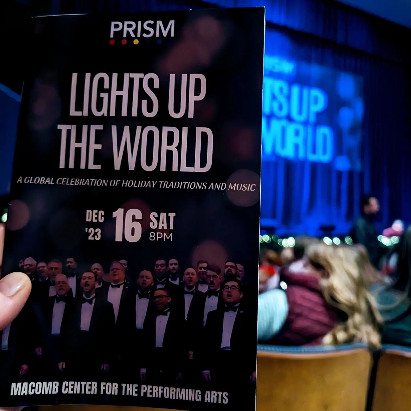 And...my last show of the week. Back from NYC in time to freshen up and see my husband @markdmessersmith in the @prismchorusdetroit annual holiday spectaculahhhhhh.  Now SLEEEEEP!