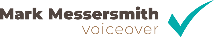 Text reading 'Mark Messersmith voiceover' with a blue checkmark