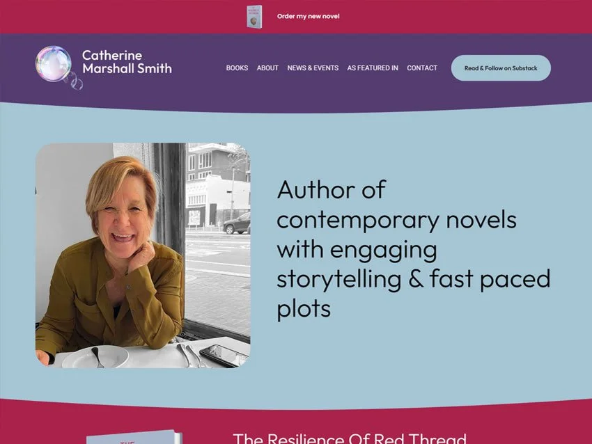 Catherine Marshall-Smith website screenshot