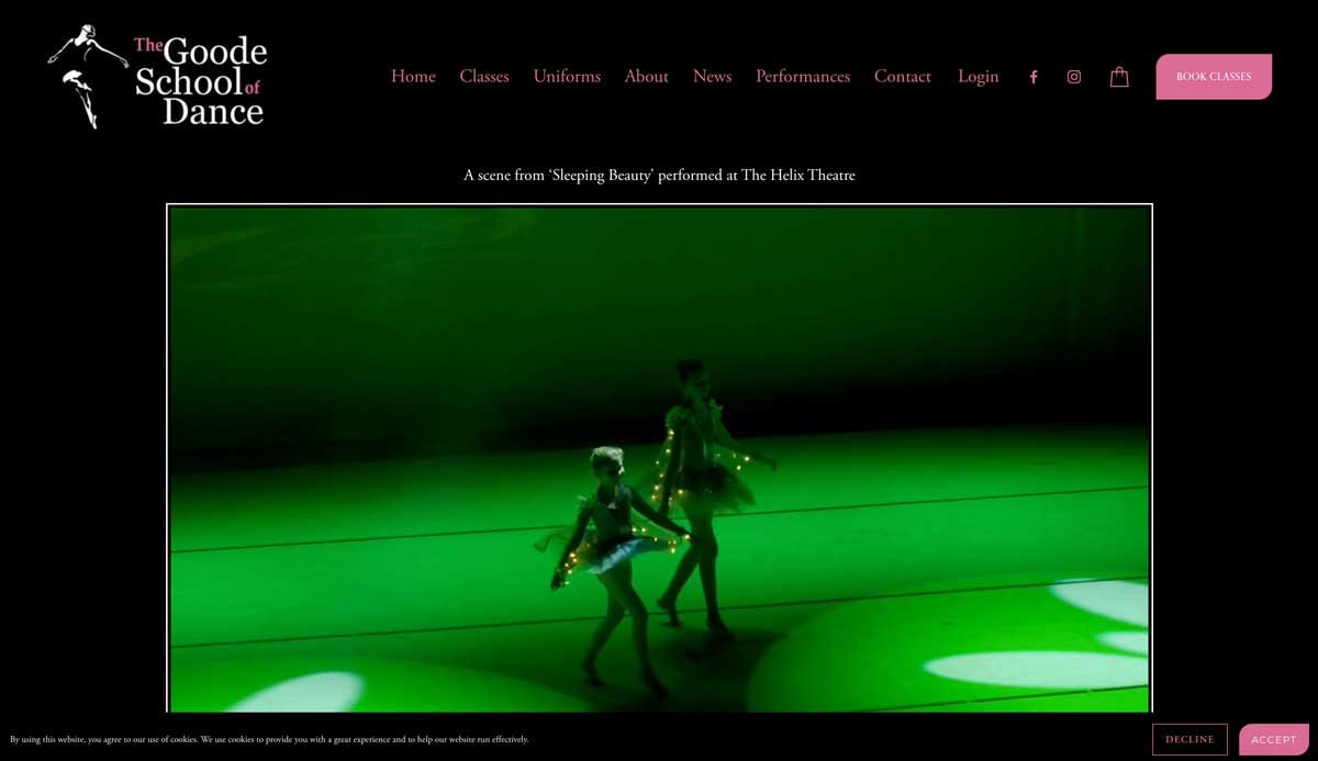 The Goode School of Dance Home page video
