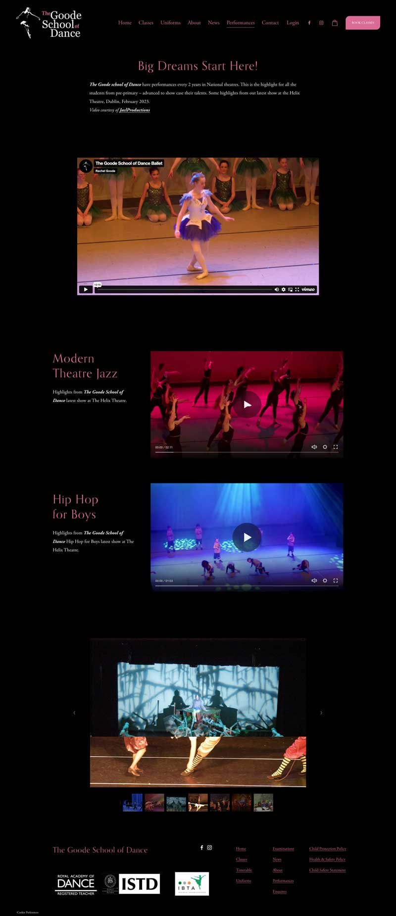 Goode School of Dance Performances Page