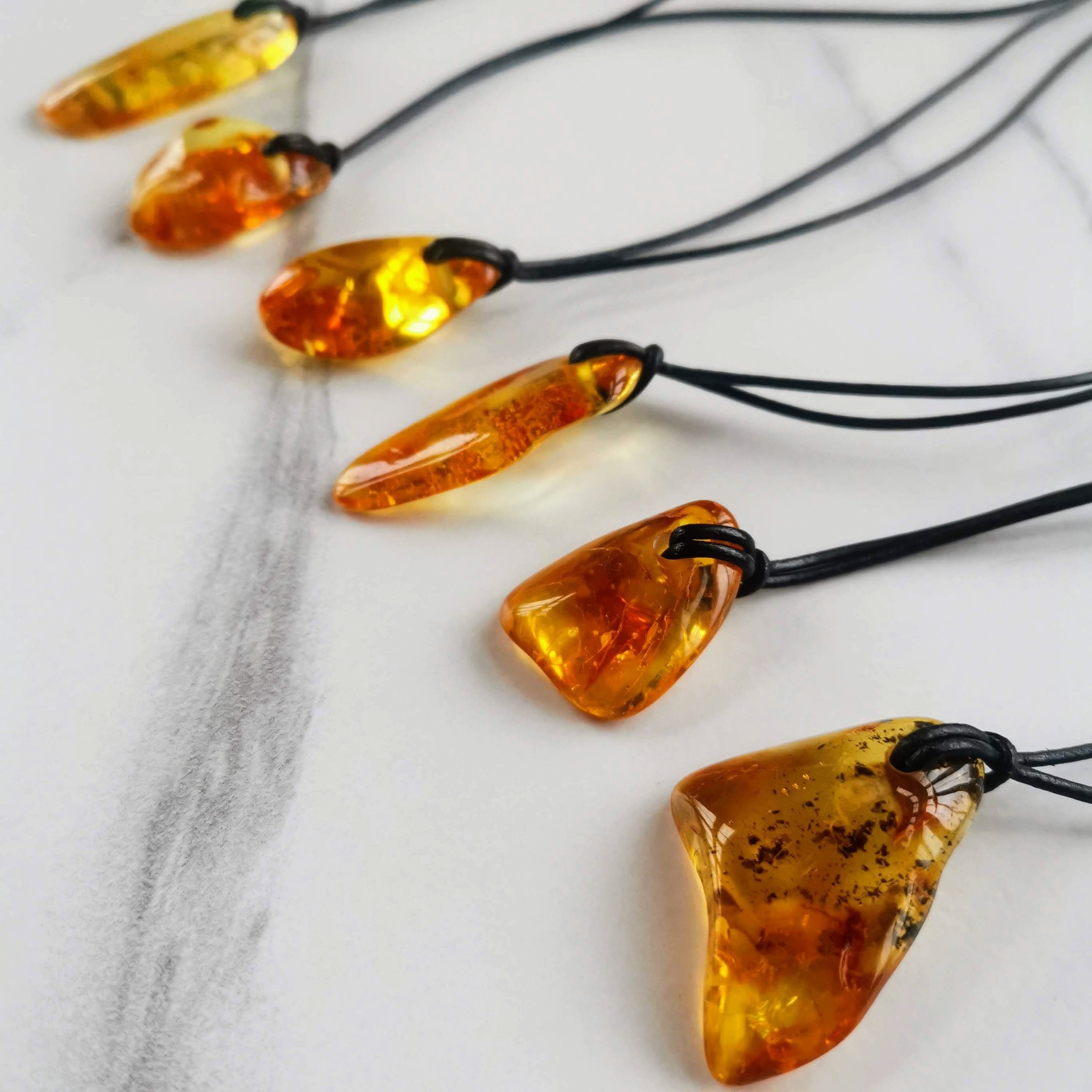 Handmade Amber Necklace | Designer Gemstone | Henryka Jewellery