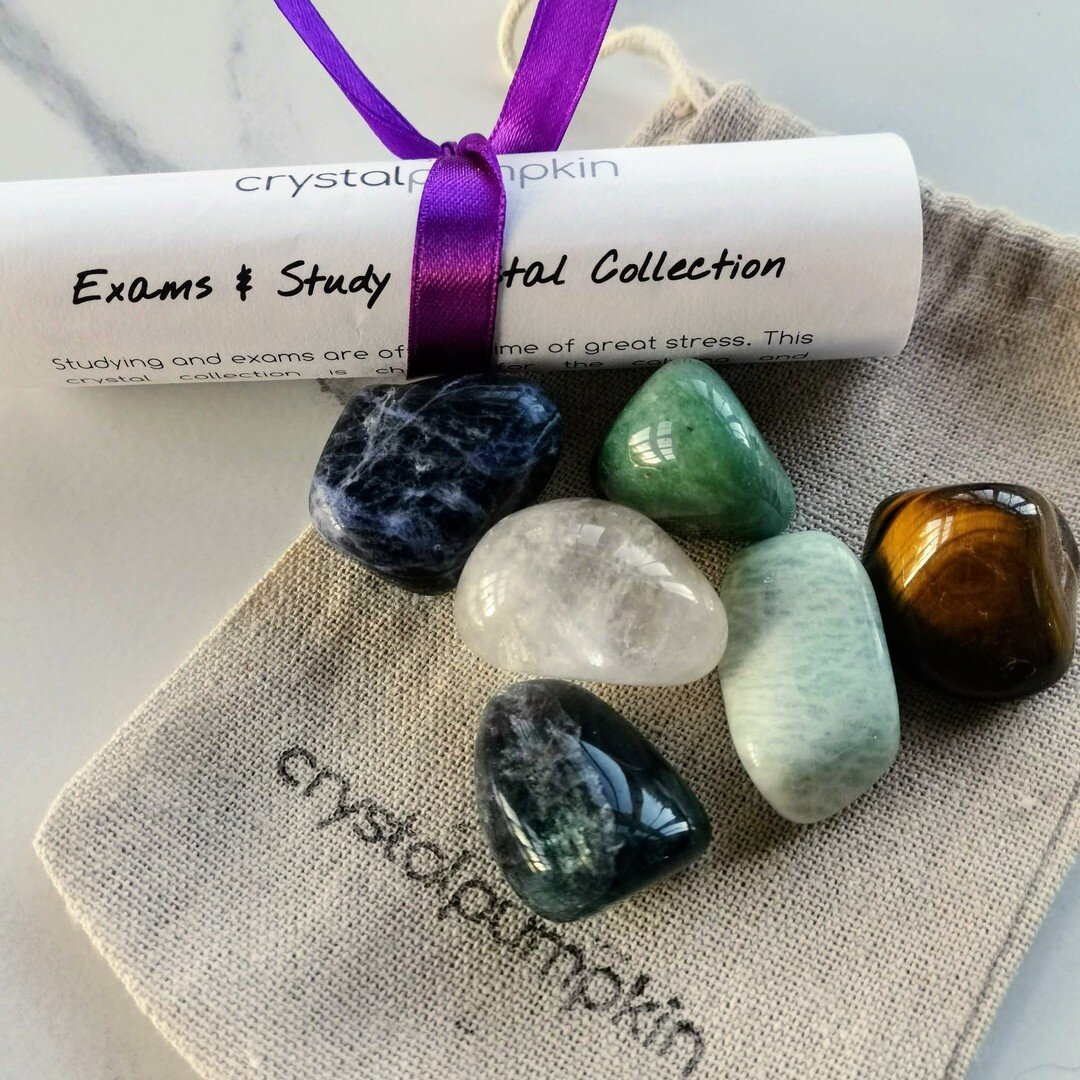 With exam time coming up our Exam and Study Crystal Collection makes a thoughtful and useful gift.

Contains 6 beautiful crystals specifically chosen to help focus the mind.

Exclusively from crystalpumpkin.co.uk 

#crystals #exams #examcrystals #stu