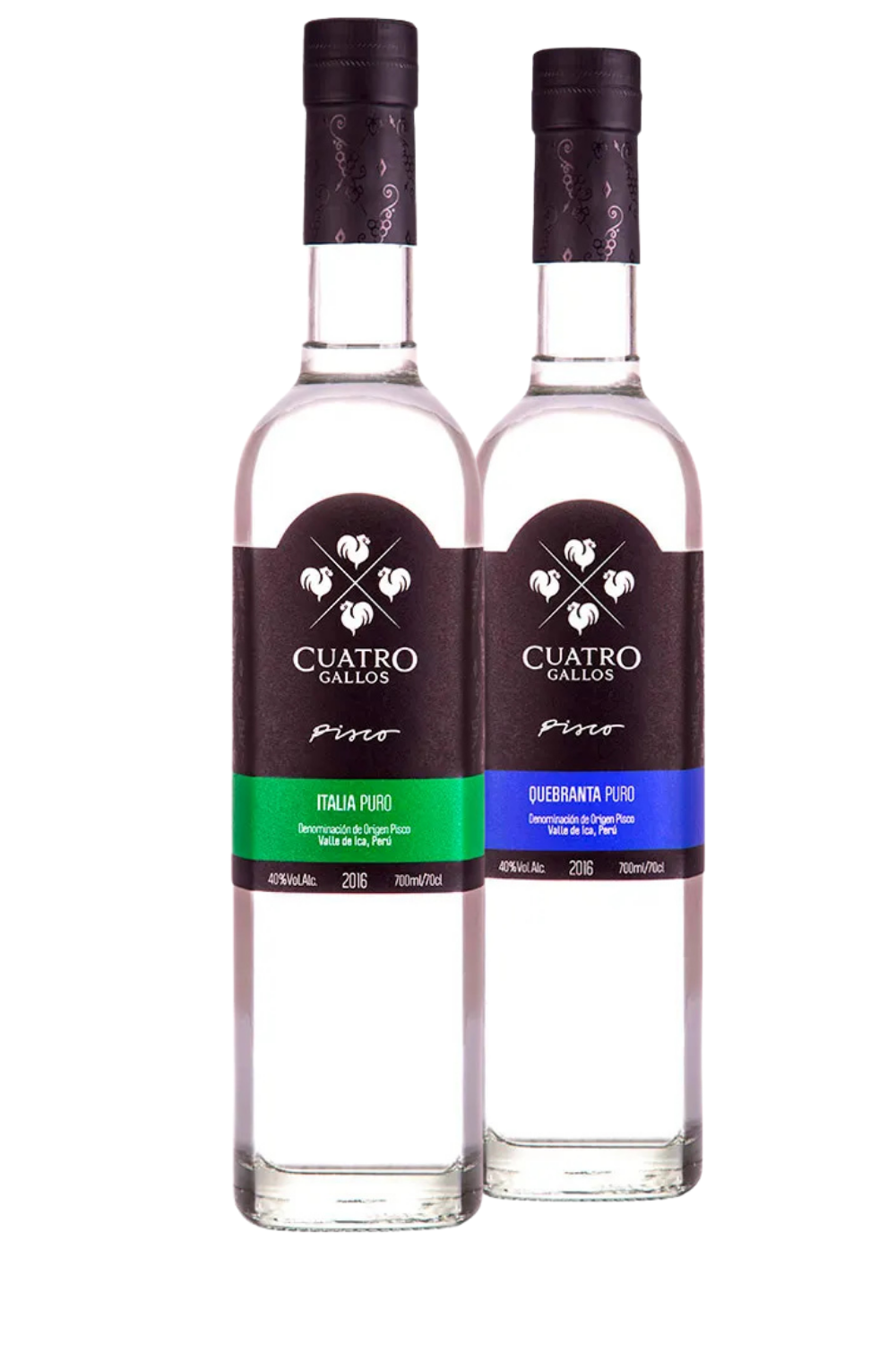 CUATRO GALLOS Pisco Puro