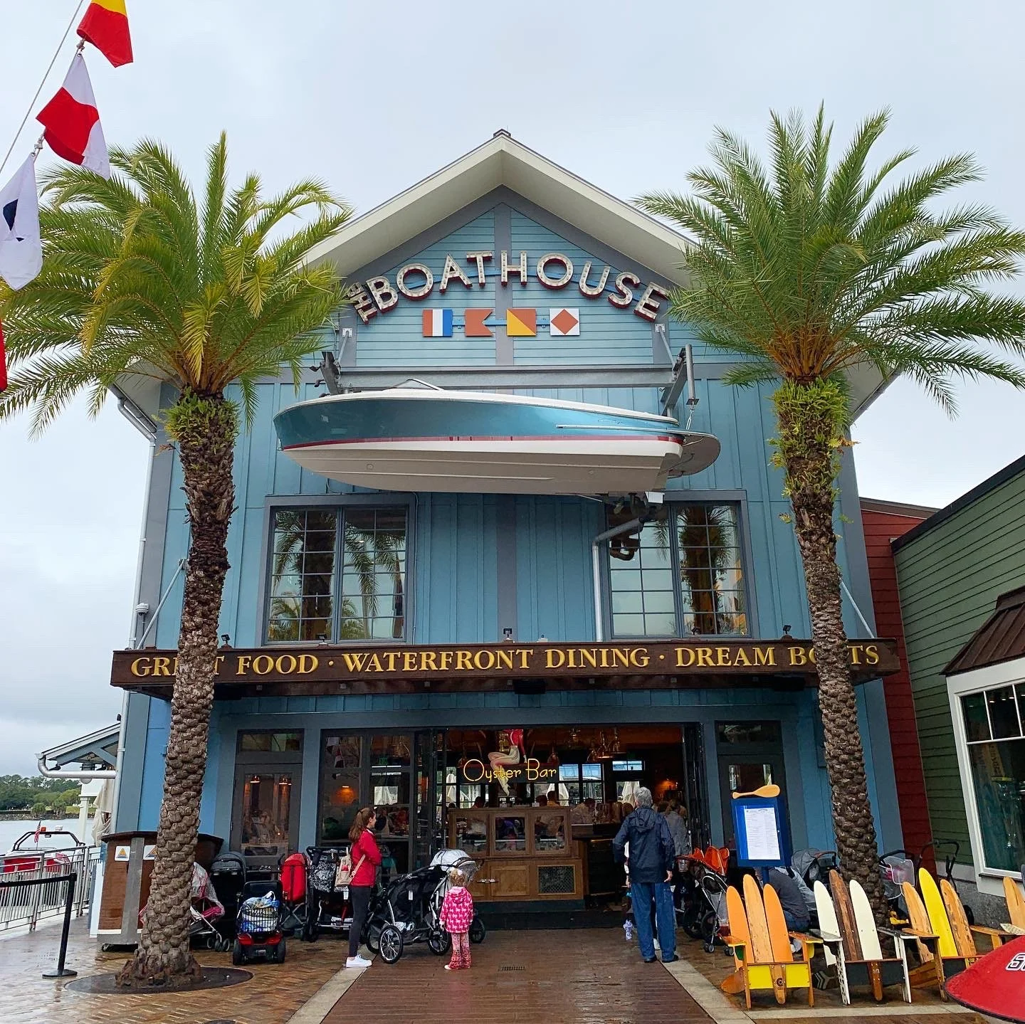 Sharing another one of my favorite #glutenfree spots in Disney Springs at Walt Disney World (as you can see, Disney Springs is always a must-visit during any Walt Disney World Trip).⁠
⁠
The Boathouse is an upscale, waterfront dining experience featur