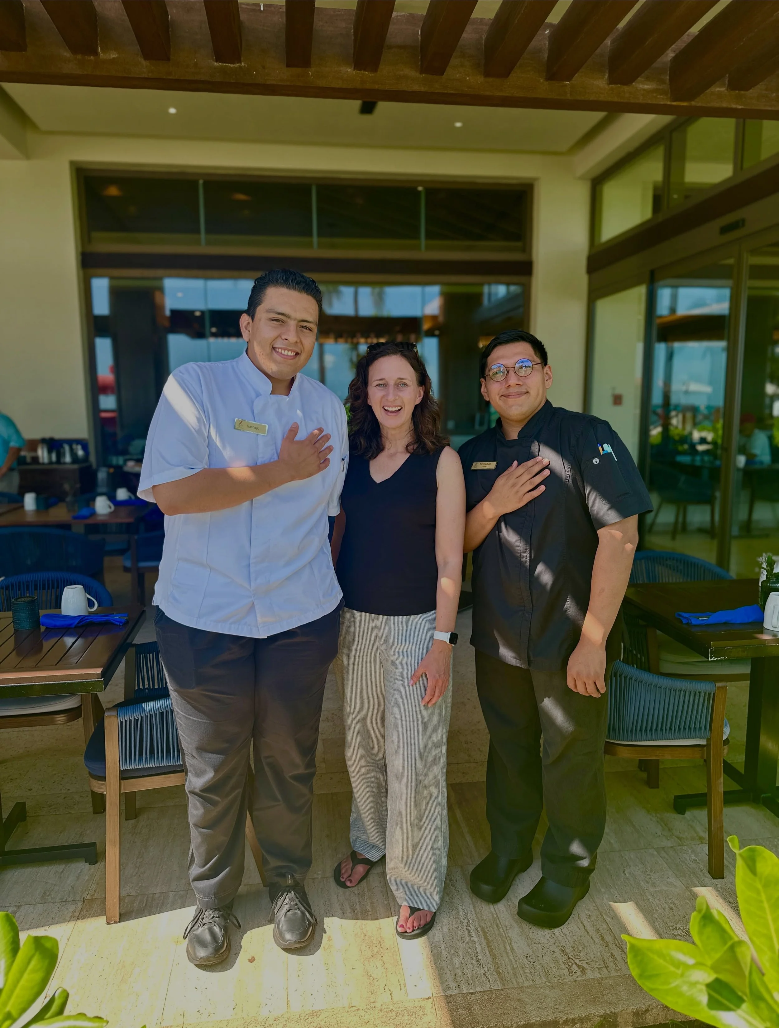 Hello from Hyatt Ziva Cancun! ☀️🌴

This week, our gluten-free guests are in great hands with the amazing Culinary Concierge team. Pictured here are Santiago and Emmanuel, whose attention to detail, knowledge, and dedication help make dining stress-f