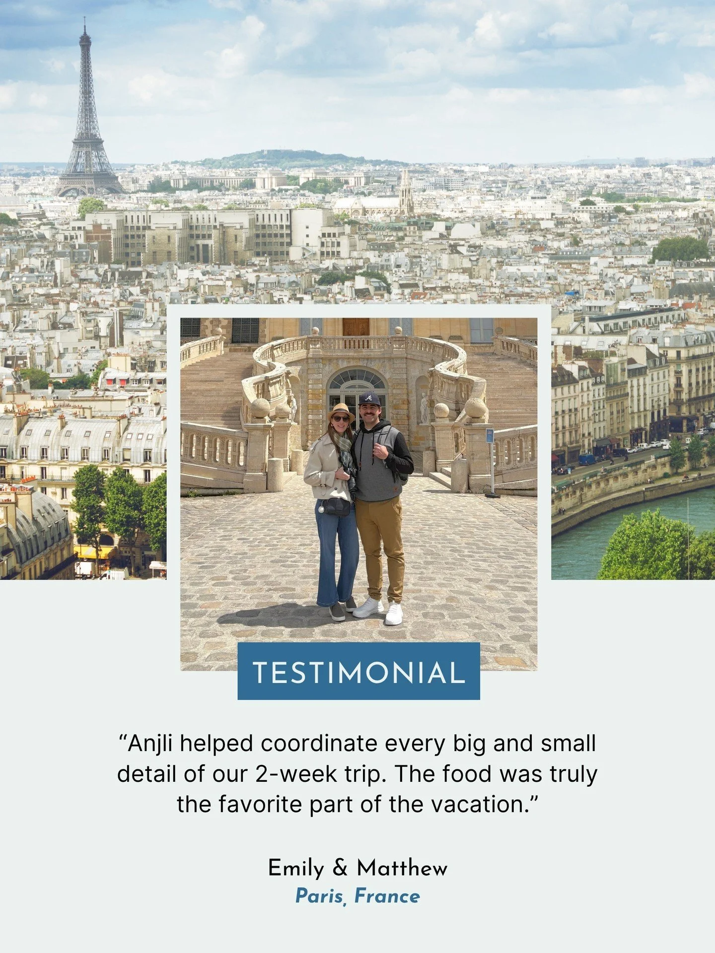✨ "The food was truly the favorite part of the vacation."⁠
⁠
If you have celiac disease, Paris might not be the first destination that comes to mind. After all, it's famous for baguettes, croissants, and pastries. 🥐⁠
⁠
But Emily &amp; Matt