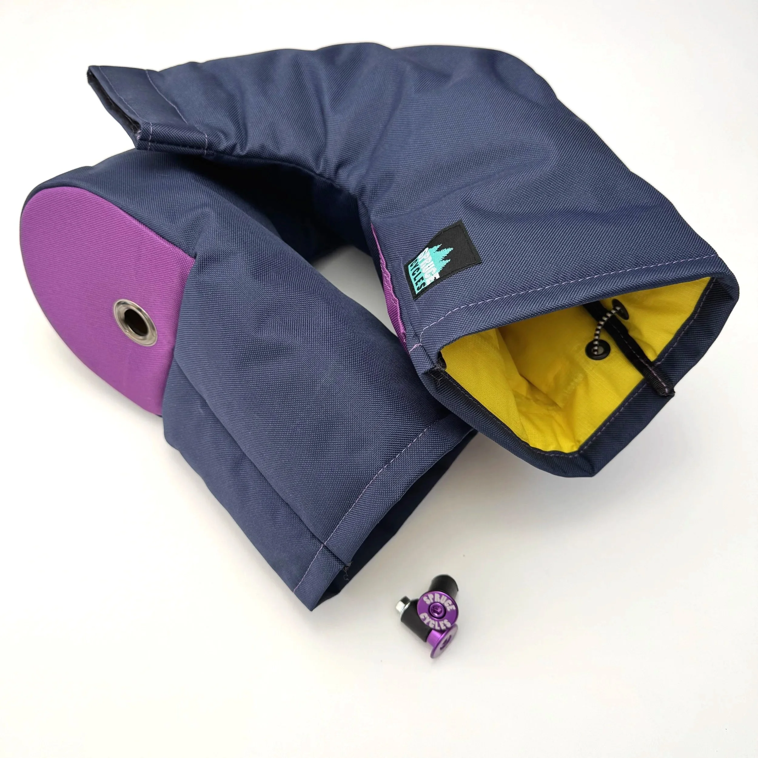 Navy/Grape with Yellow Liner